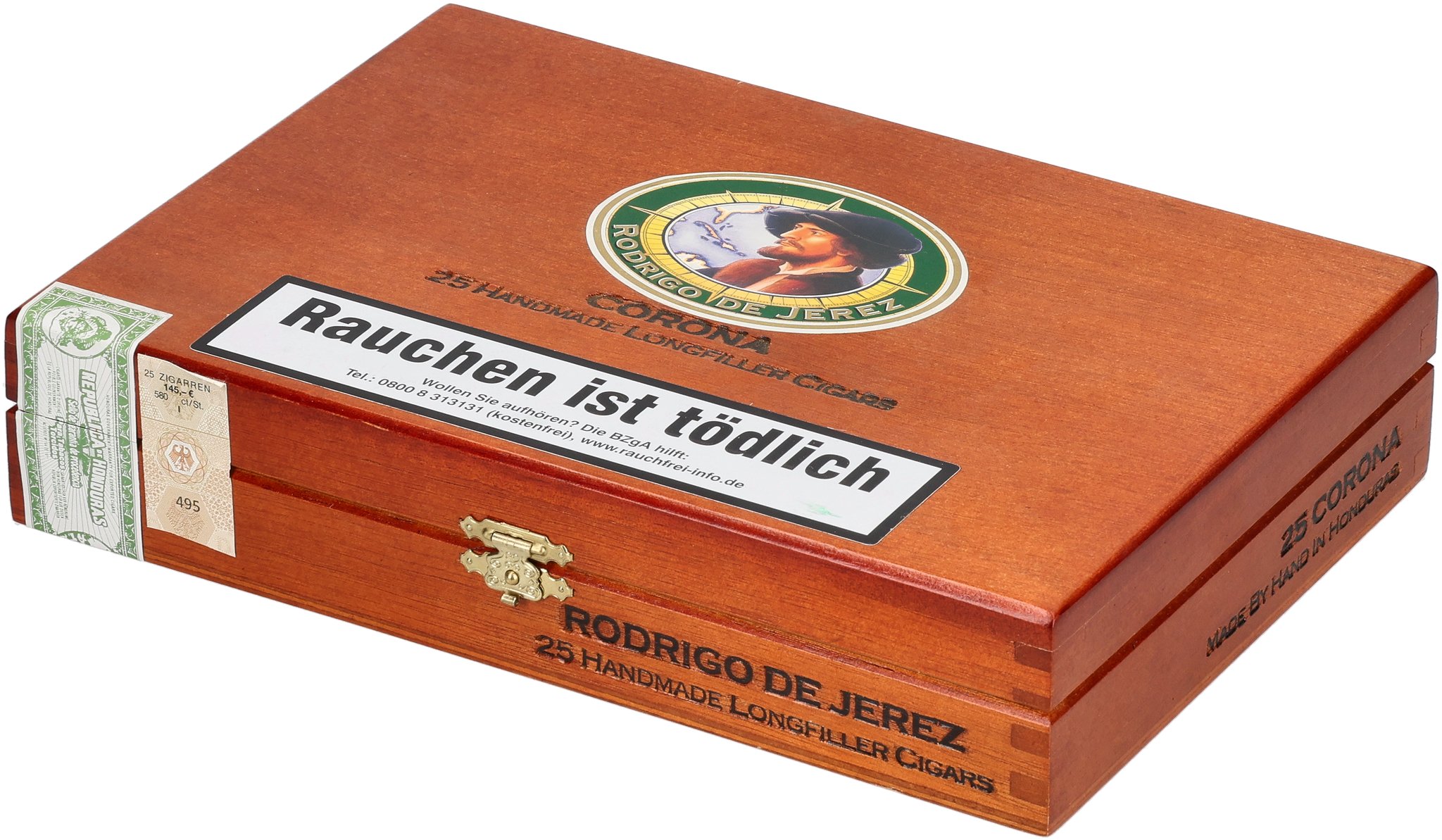 Rodrigo de Jerez Honduras (Grün) Zigarren Corona_Kiste