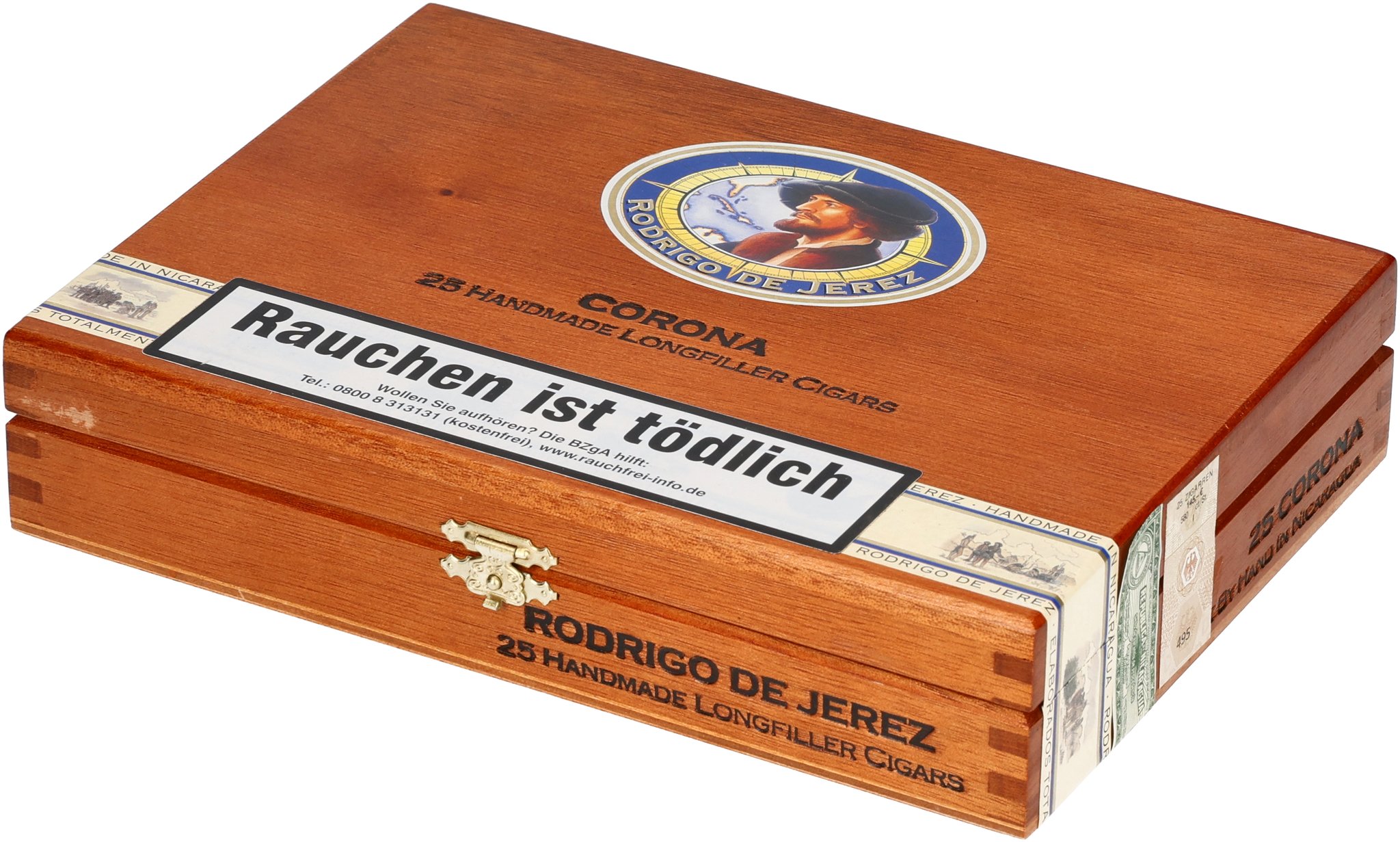 Rodrigo de Jerez Nicaragua (Blau) Zigarren Corona_Kiste