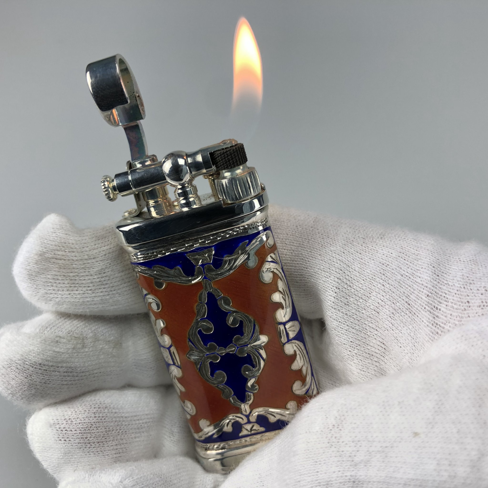 Linea Epoque Antique Old Boy Gelb/Blau (64-1988GB) aufgeklappt