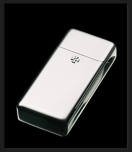 Sillems Zigarilloetui Eckig Silverplated (3159)