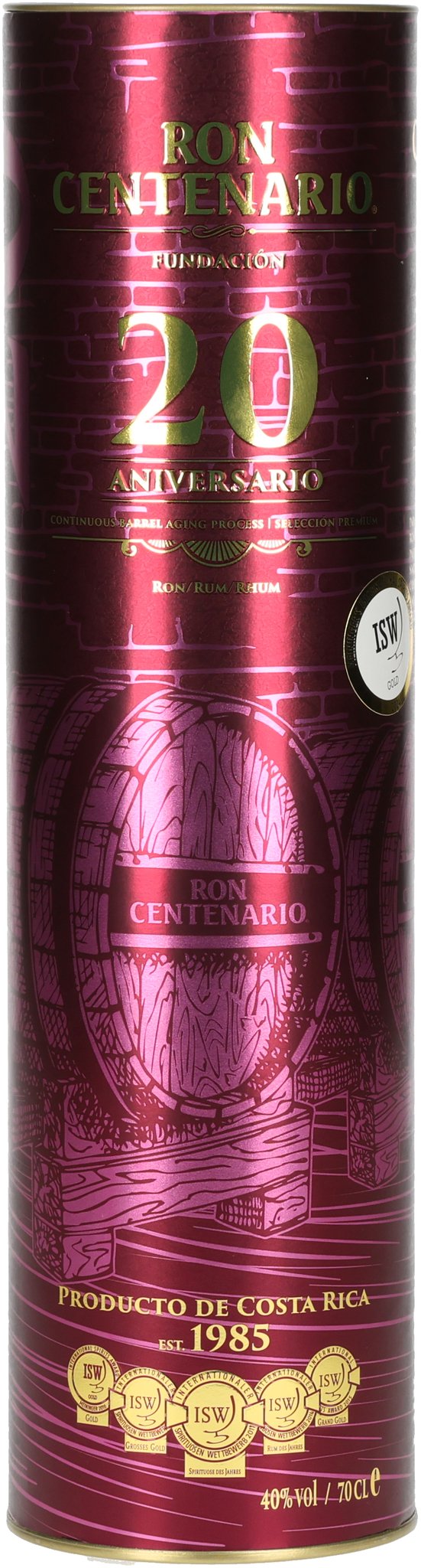 Ron Centenario Rum Fundacion 20 Jahre (0,7 l / 40 % vol.) Dose