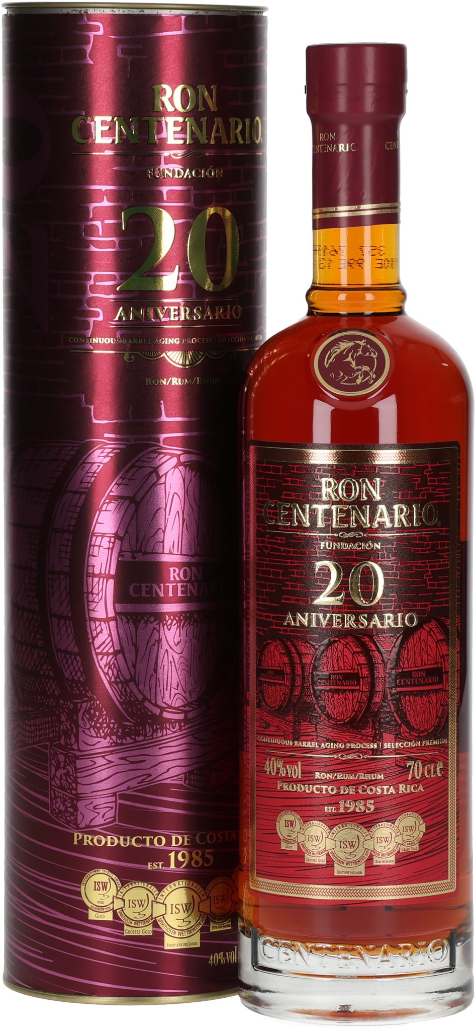 Ron Centenario Rum Fundacion 20 Jahre (0,7 l / 40 % vol.)