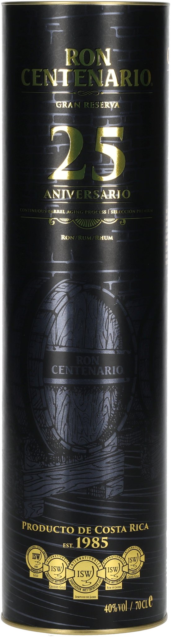  Ron Centenario Rum Gran Reserva 25 Jahre (0,7 l / 40% vol.)