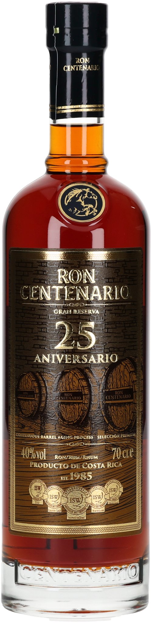  Ron Centenario Rum Gran Reserva 25 Jahre (0,7 l / 40% vol.) Flasche