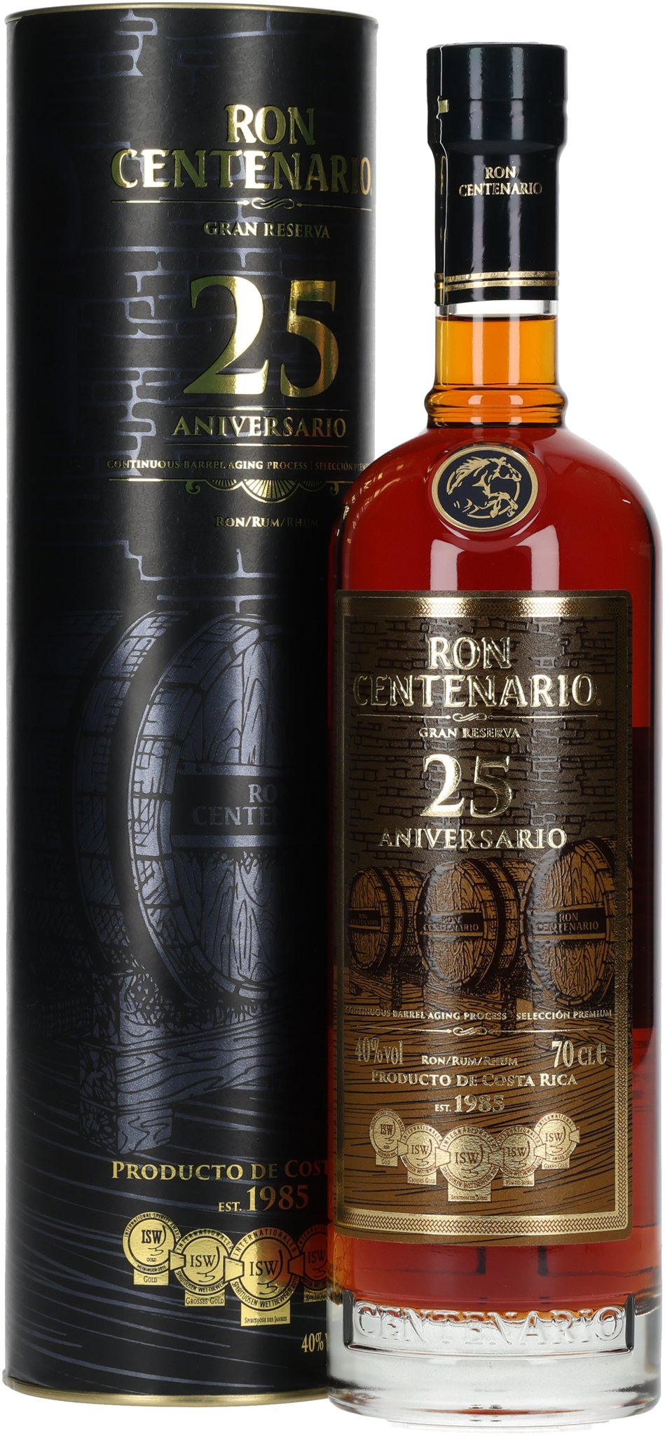  Ron Centenario Rum Gran Reserva 25 Jahre (0,7 l / 40% vol.) 