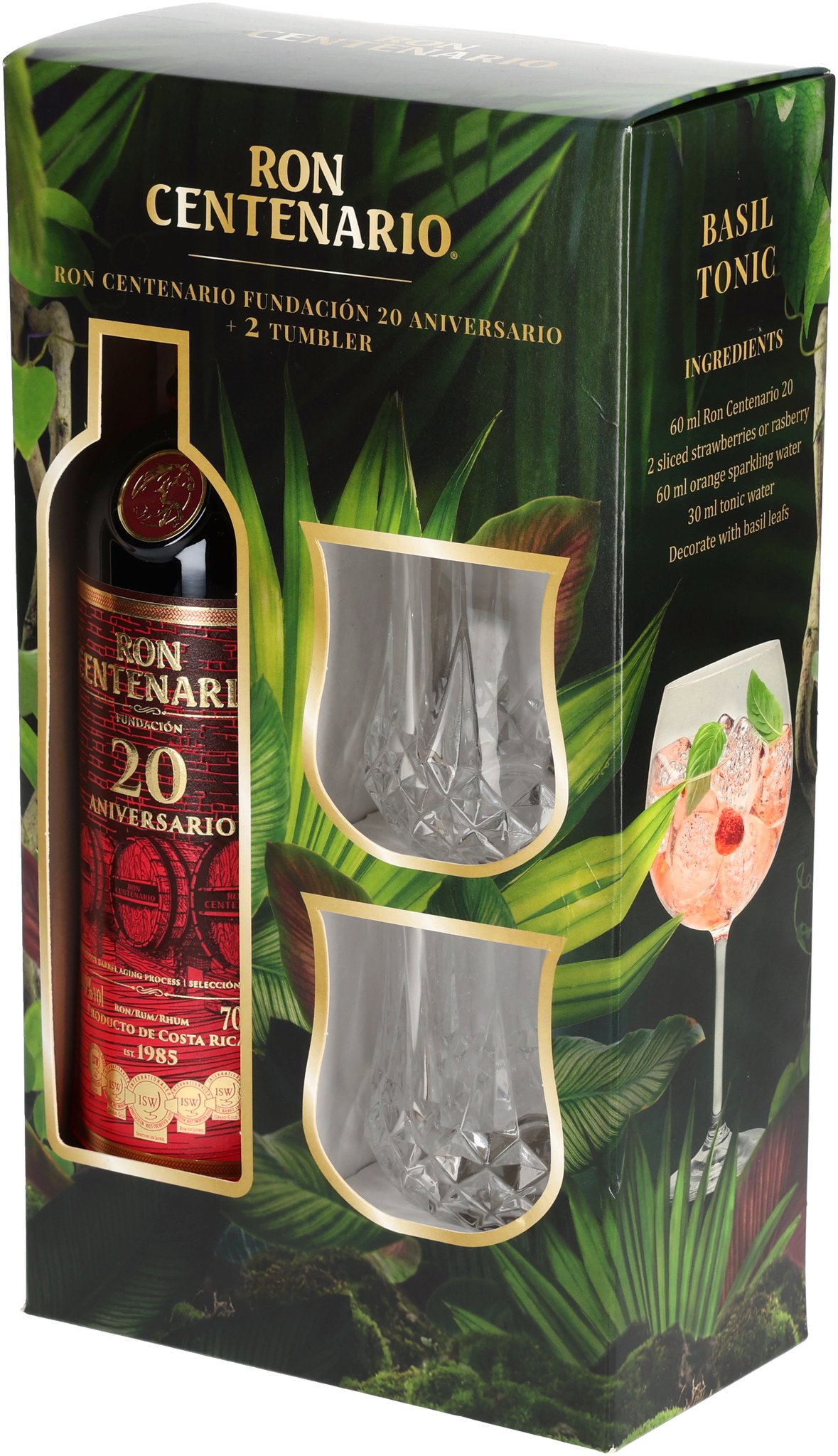 Ron Centenario Rum Fundacion 20 Jahre Geschenkset