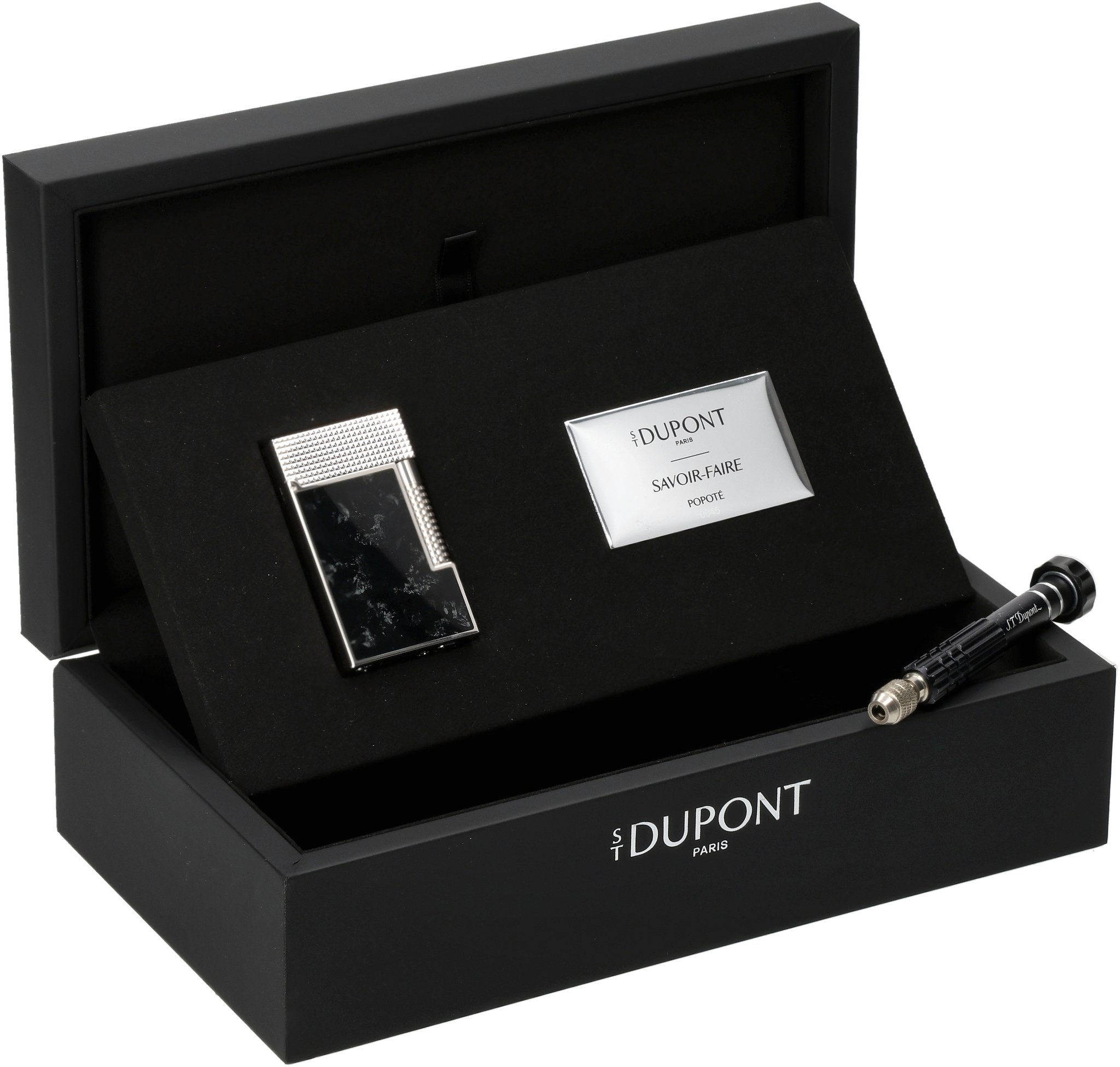 2026 Popote Schwarz/Paladium  Schatulle offen2