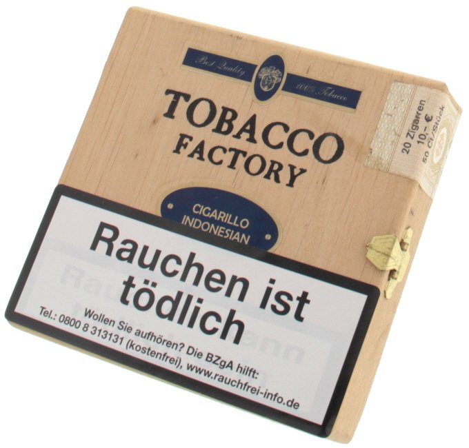 Tobacco Factory Indonesian Type Shortfiller Cigarillo Blau (74081 TFB) 20er