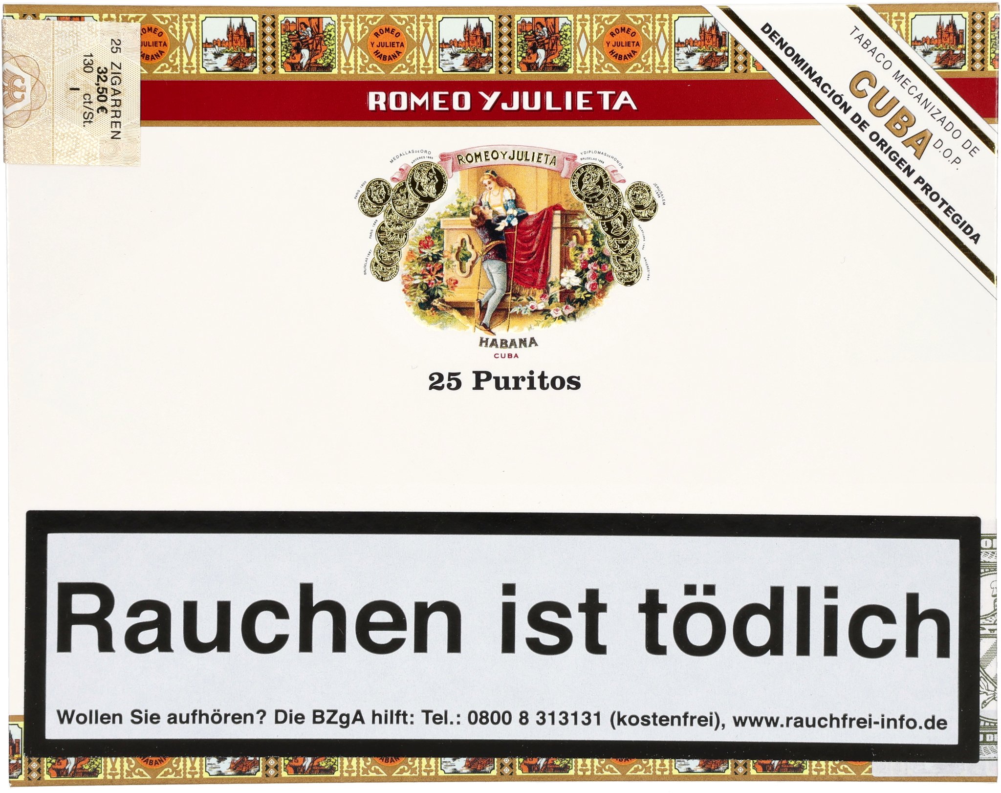 Romeo y Julieta Puritos 25er front