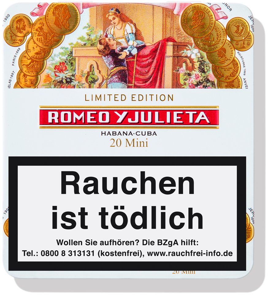 Romeo y Julieta Cigarillos Mini Cigarillos Edicion Limitada 2020 (20er Blechpackung)