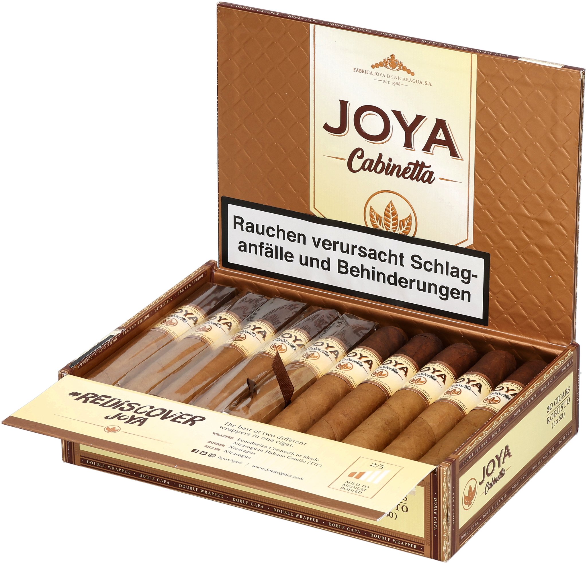 Joya de Nicaragua Cabinetta Toro_Kiste Offen