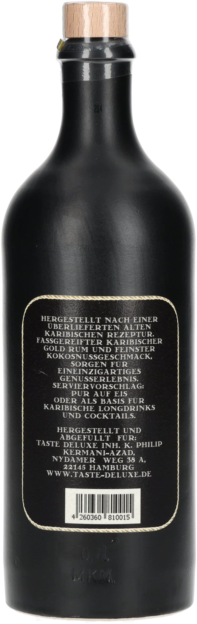 Taste Deluxe Golden Coconut Rum (70 cl, 40%)_Flasche