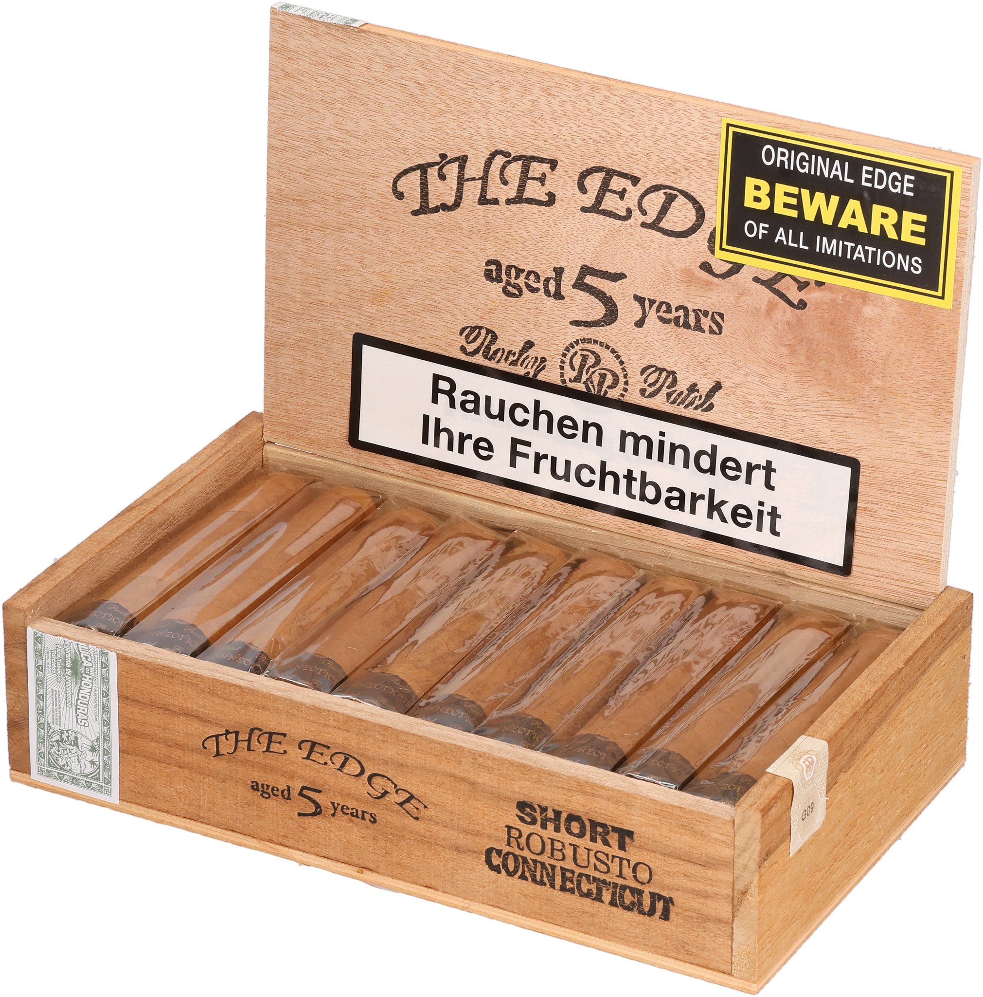 The Edge Connecticut Short Robusto 20er_Kiste Offen
