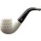 Rattray´s White Goddess (Meerschaum) Bent Carved Bild 1