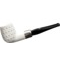 Rattray´s White Goddess (Meerschaum) Apple Carved 2 Silver