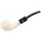 Rattray's White Goddess (Meerschaum) Halfbent Smooth Silver