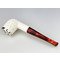 Rattray's White Goddess (Meerschaum) Billiard Carved Silbertop (12323) Detailbild