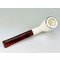 Rattray's White Goddess (Meerschaum) Billiard Carved Silbertop (12323) Detailbild 3