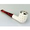 Rattray's White Goddess (Meerschaum) Billiard Carved Silbertop (12323) Detailbild 4
