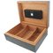 Zino Humidor Leaf Z 60 Eiche schwarz (51000492) offen