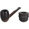 Falcon Pfeifensystem Starterset Extra Set Gerade Glatt Billiard_Offen