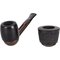 Falcon Pfeifensystem Starterset Extra Set Gerade Glatt Billiard_Offen