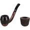 0Falcon Pfeifensystem Starterset Extra Set Gebogen Glatt Bulldog  ofen