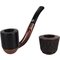 Falcon Pfeifensystem Starterset Extra Set Gebogen Glatt Dublin ofen