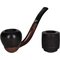 Falcon Pfeifensystem Starterset Extra Set Gebogen Glatt Apple ofen