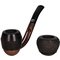 Falcon Pfeifensystem Starterset Extra Set Gebogen Glatt Bulldog ofen