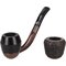 Falcon Pfeifensystem Starterset Extra Set Gebogen Glatt Bulldog ofen