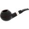 Holmer Knudsen Flake Pipes Bulldog schwarz (interne Nr. 7)