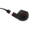 Holmer Knudsen Flake Pipes Bulldog schwarz (interne Nr. 7) Detailbild