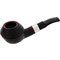 Holmer Knudsen Flake Pipes Bulldog schwarz (interne Nr. 7)