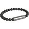 Les Fines Lames Punch Bracelets Onyx Matt - Elastic_01
