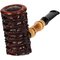 Tom Eltang Freehand Pfeifen Rustic Poker Dunkelbraun Bambus_03