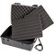 Cigar Case Acryl scwarz für 10-15 Zigarren (560816) offen 2