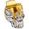 Totenkopf weiß-gold 2