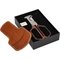 Rosewood/Cognac mit Etui in Verpackung
