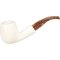 White Pipes Meerschaum Bent Groß_01