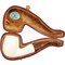 White Pipes Meerschaum Bent Groß_07