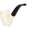 White Pipes Meerschaum Bent Groß_02
