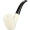 White Pipes Meerschaum Bent Groß_03