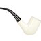 White Pipes Meerschaum Bent Groß_05