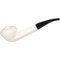 White Pipes Meerschaum Bent Rhodesian Groß_01