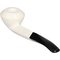 White Pipes Meerschaum Bent Rhodesian Groß_02