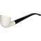 White Pipes Meerschaum Churchwarden Bent Dublin Teilrustiziert_03