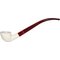 White Pipes Meerschaum Churchwarden Bent Dublin Teilrustiziert_01