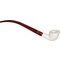White Pipes Meerschaum Churchwarden Bent Dublin Teilrustiziert_05
