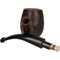 Courrieu Pfeifen Bent Apple Sandgestrahlt filter
